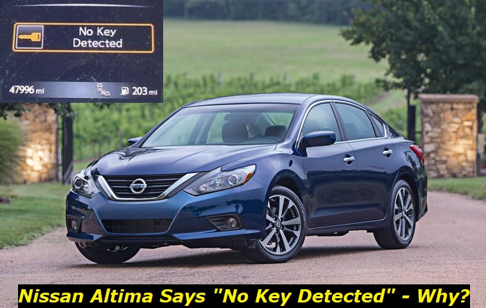 nissan altima says no key detected